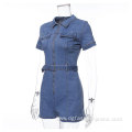 Lady One Piece Sexy Jumpsuit Denim Women